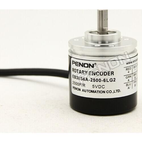 New EB38S6-2500-6LG2 times to 2500 lines rotary encoder solid shaft 6mm