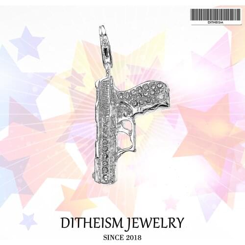 Pistol Gun Charms Pendant,2018 Fashion Jewelry 925 Sterling Silver Trendy Gift For Women Girls Men Boy Fit Bracelet Necklace Bag