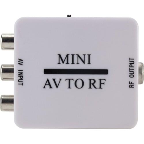 RCA AV CVSB to RF Video Adapter Converter HD Video Converter Box 67.25/61.25MHz AV To RF Scaler