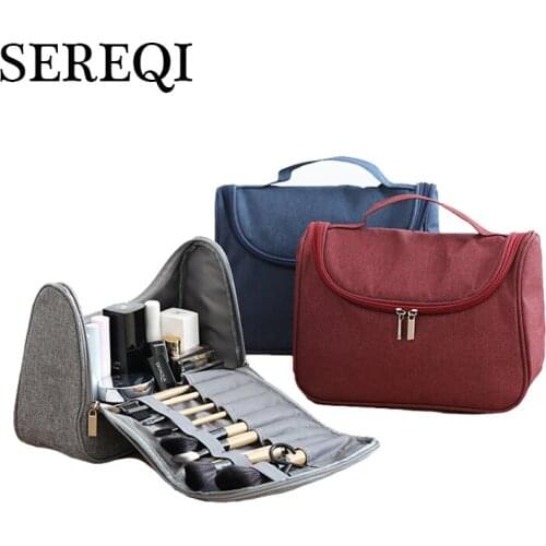 Sereqi Black Cosmetic Bags