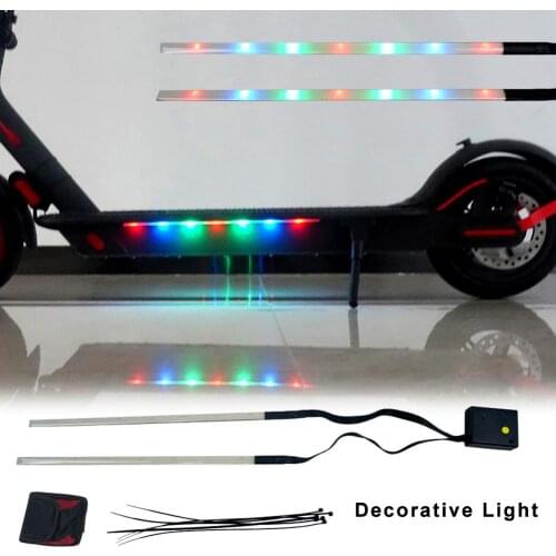 Scooter Folding LED Strip Flashlight Cycling Safety Light For Xiaomi Mijia M365 Electric Scooter Skateboard Accessories Dropship