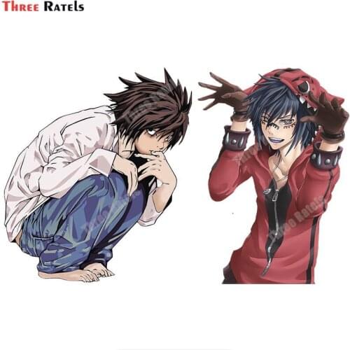 Three Ratels A926 L Lawliet From Death Note Anime Sticker For Luggage Laptop Skateboard Decor School Decal Vinyl Material