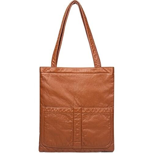 High Quality Women Retro Leather Handbags New Female Soft Leather Shoulder Bag Crossbody Women Sac A Main Ladies Hand Bag 2020