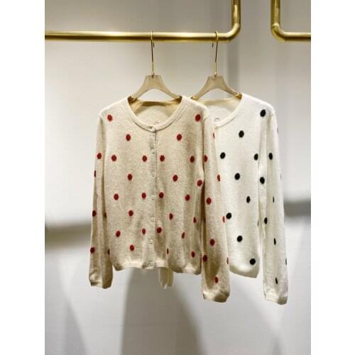 Fashion 2021 new ladies long sleeve sexy casual printed cashmere cardigan 0104