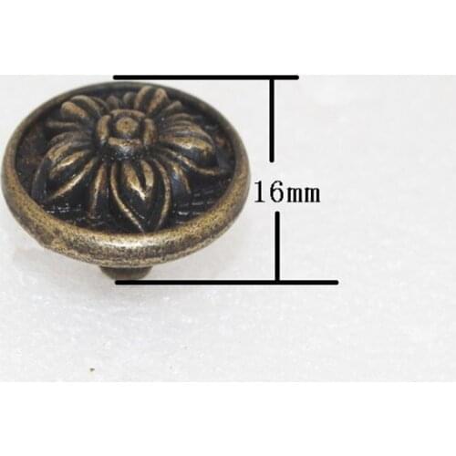 Antique Single Hole Flower Handle Zinc Alloy With Screw Drawer The Home Handle Cabinet Handle,31*16mm,1PC