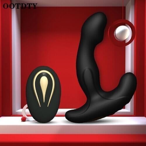 12 Vibration Modes Prostate Massager Remote Control Butt Plug Vibrator Rechargeable Sex Toy for Men Beginner