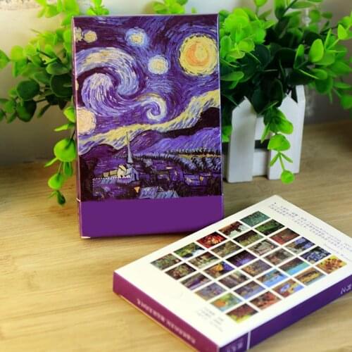 30sheets/LOT Van Gogh Oil Painting Postcard vintage Van Gogh Paintings postcards/Greeting Card/wish Card/Fashion Gift