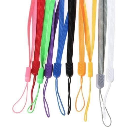 44cm Long Color Random Delivery Neck Lanyard Strap Rope For Cell Phone USB Flash Drive Key ID Card Badge