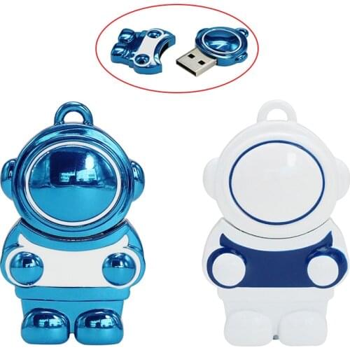 Astronaut Cle Usb Device 32 8 GB Personalized Pendrive 4GB 32GB 64GB 128GB Flash Drive 16GB 8GB Funny U Disk Memory Stick USB2.0