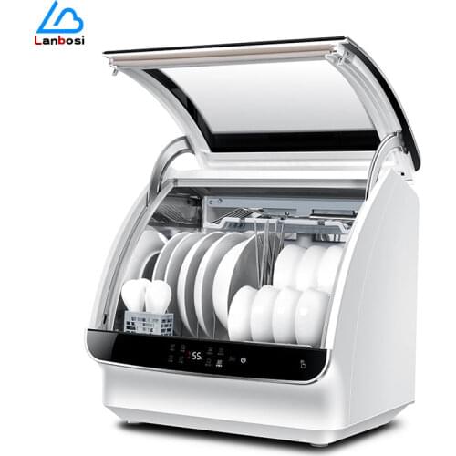 Automatic Desktop Dishwasher Small Dishwasher 6 sets of tableware Silent