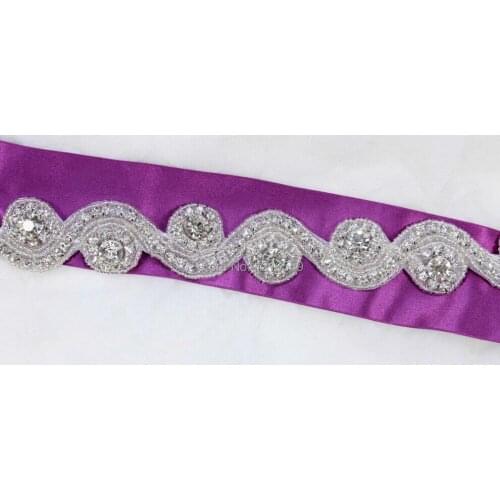 Free Shipping 5 Yards Bridal Rhinestone Crystal Glass Chain Trim for DIY Craft Wedding Dress