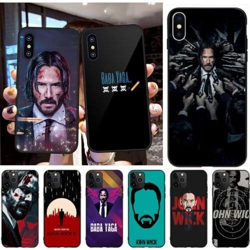 PENGHUWAN John Wick Black Soft Shell Phone Case Capa for iPhone 11 pro XS MAX 8 7 6 6S Plus X 5S SE XR case