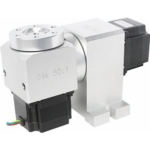 Harmonic Drive Reducer CNC 4th 5th A B Rotary Axis Speed Reducing Ratio 50:1 for DIY CNC Milling Machine Tools