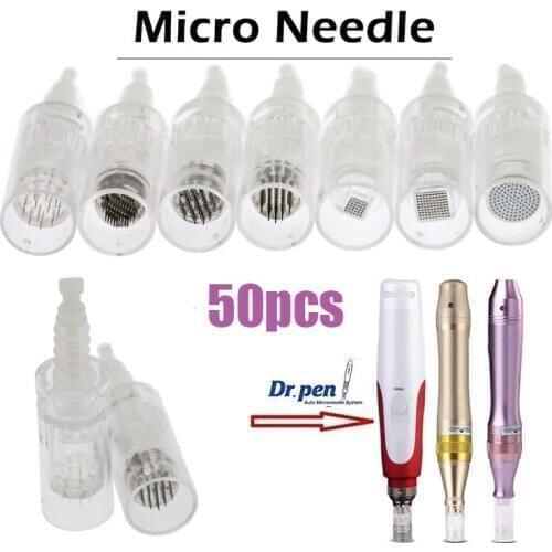 50pcs Microneedling Needle Cartridges For Dr.Pen Ultima M5/M7/N2/MYM Auto Derma Roller Microneedle Skin Care Beauty Tools