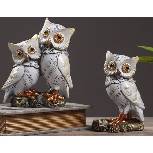 Contracted and contemporary furnishing articles household wine partition ark adornment ornament soft outfit owl crafts