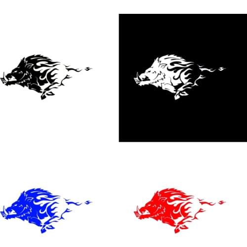 Beautiful Wild Boar Angry Pig Tribal Animal Car Stickers Motorcycle Decal Cover Scratches Waterproof vinyl KK PVC 8.4cm X 16.9cm