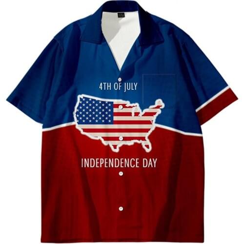 Printed American Flag Male Vintage Streetwear T-shirt Mens Tee Plus Size Short Sleeve Summer Casual T Shirt Man Festival Clothes