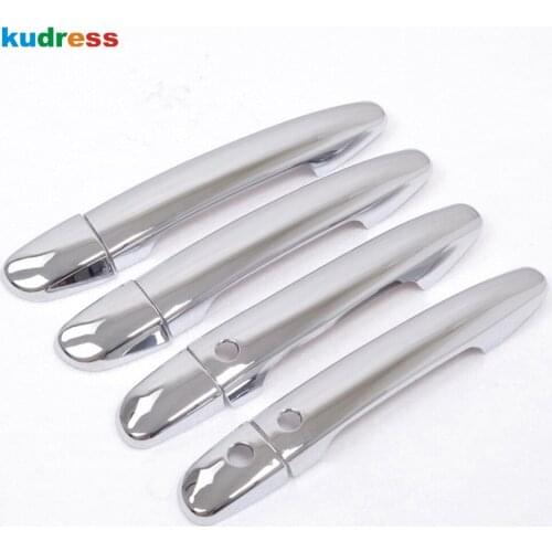 Side Door Handle Cover Trim For Mazda 3 M3 Axela 2014 2015 2016 2017 2018 ABS Chrome Car Styling Accessories With 3 holes