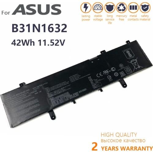 Genuine B31N1632 Original Laptop Battery For ASUS X405UQ X405UR X405UA For VivoBook 14 A405UA X405UA X405UQ X405UR
