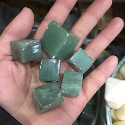 Natural Aventurine Cute Crystal gravel mineral purify degaussing Fish tank Ornamental Specimen collection geological teaching