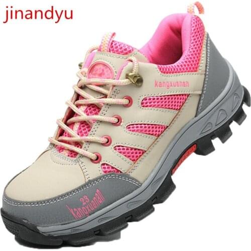 Indestructible Safety Shoes Women Steel Toe Shoes Work Sneakers Breathable Puncture Proof Industrial Working Shoes Safety Boots