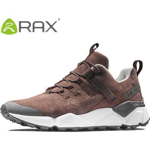 RAX 2020 New Mens Suede Leather Waterproof Cushioning Hiking Shoes Breathable Outdoor Trekking Backpacking Travel Shoes For Men
