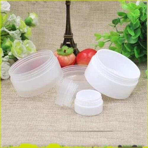 Wholesale 50 Pcs/Lot Empty Plastic Jar For Cosmetics 3G 5G 10G 30G 50G PP Cream Jar Refill Bottle Travel Container