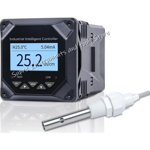 Industrial online conductivity meter, EC meter TDS detector, conductivity controller, salinity pure water resistivity meter