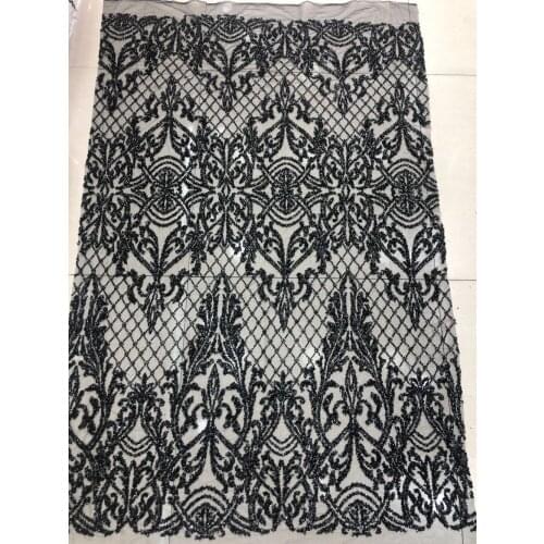 Romantic beaded lace for evening dress/fashion show ZH-33114 Good looking tull net lace fabric