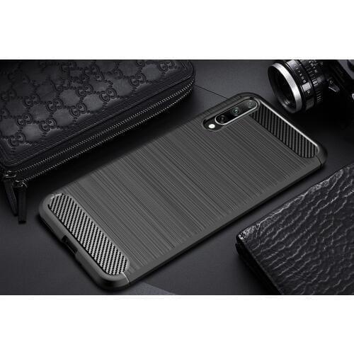 Luxury phone case For Huawei Honor 20 Lite case smartphone Soft Silicone Carbon Texture cover for Huawei honor 20 Pro 20 funda