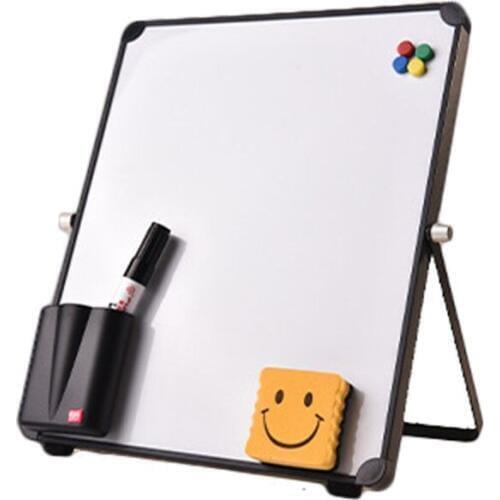 Erasable Magnetic Whiteboard Desktop Message Board Reusable Stand Mini Easel with/without Clip for School Office
