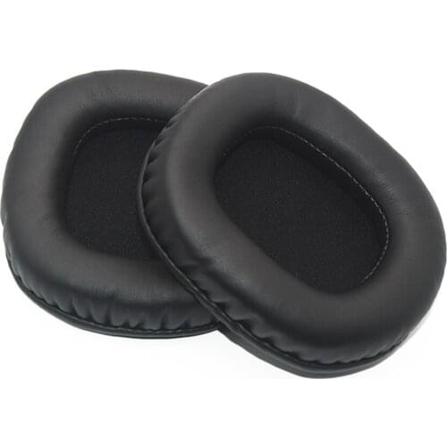 Replacement Earphones Repair Ear Cushion for Sades SA-906 SA-907 Headphones PU Leather Black Earpads