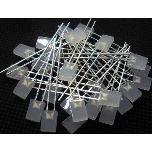 1000pcs/lot 2 * 5 * 7MM green light mist misty green 2X5X7 square cube use LED light emitting diode