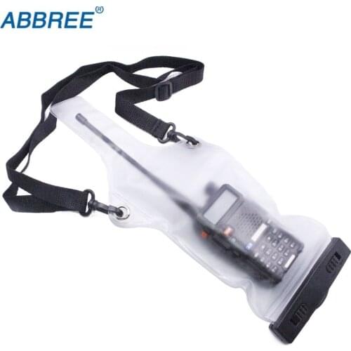 2Pcs Abbree High Quality Waterproof Bag Case for Baofeng BF-888S UV-5R UV-82 TYT Wouxun Motorola Walkie Talkie Two Way Radio