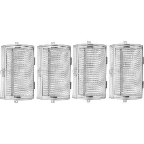 4x Stainless Steel Oven Basket Coffee Beans Baking Rotisserie Grill Cage