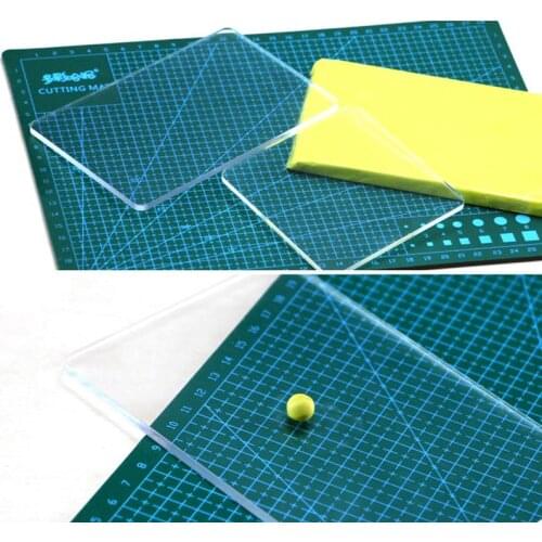 DIY Polymer Clay Crafts Tools Acrylic Roller Pin Clay Bar Roll Stick Sculpture Tool Workbench Pressure Plate Clay Toys Mould