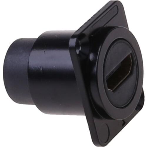 D-type Socket Network Plug Chassis Panel Mount Connector HDMI-compatible Metal Aviation Cable