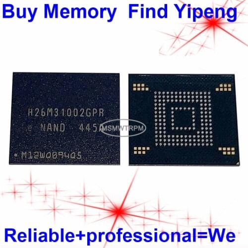 H26M31002GPR BGA153Ball EMMC 4GB Mobilephone Memory New original and Second-hand Soldered Balls Tested OK