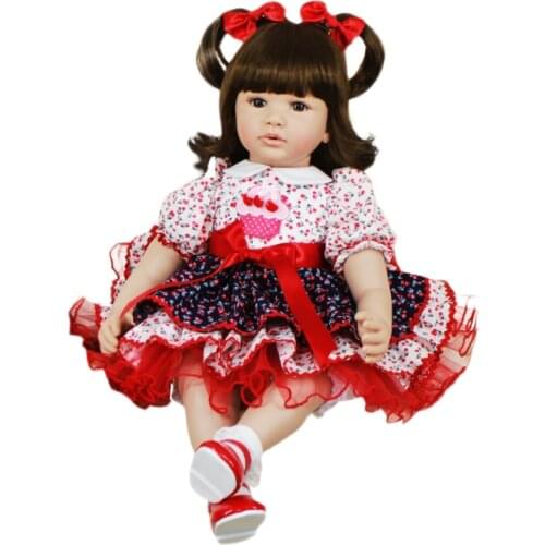 Princess Sue 24 inch Princess girl bebe reborn doll baby reborn toddler silicone vinyl dolls children gift high quality