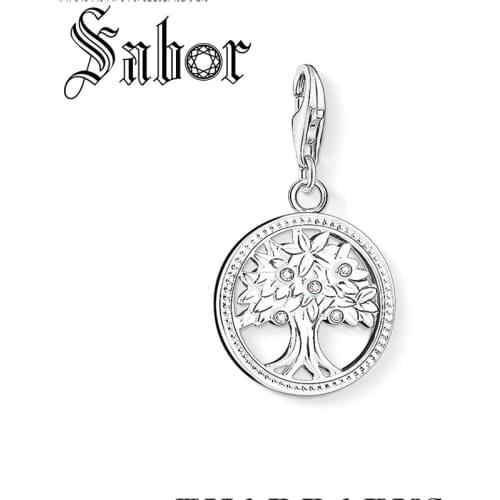 Hot Tree of Life Round Small Pendant Charm silver plated jewellery Collier Elegant Women Jewelry Gifts Dropshipping thomas