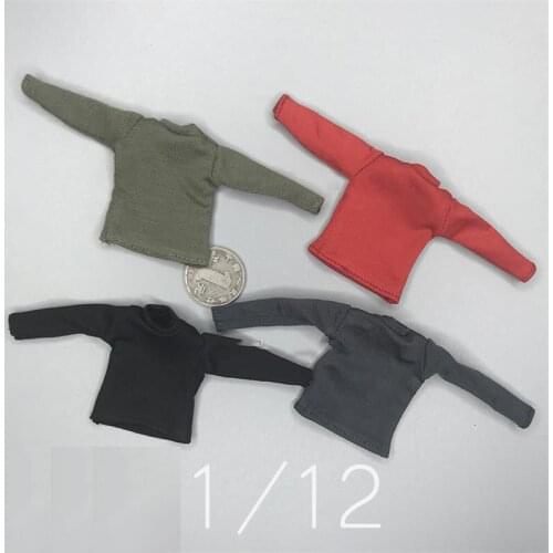 Hot Sales Scale 1/12th Casual Long Sleeves Shirt For Usual 12inch Soldier SHF DAM Ant Body Figures Accessories