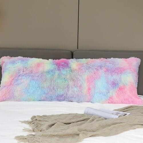 Soft Fur Plush Pillowcase Home Decor Warm Fluffy Double Couple Body Pillow Covers For Bedroom Decorative Pillow Case 148x53cm