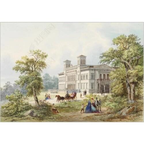 Custom mural 3d photo wallpaper European palace figure oil painting architectural landscape living room wallpaper for walls 3 d