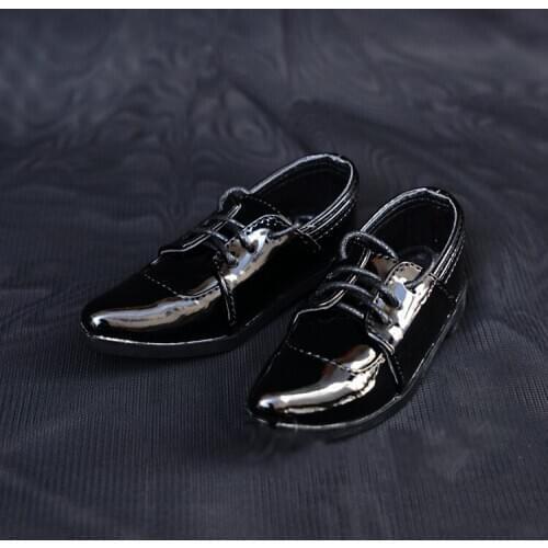 BJD doll shoes suitable for 1-3 1-4 SIZE flat pointed head straps suit shoes leather shoes doll accessories