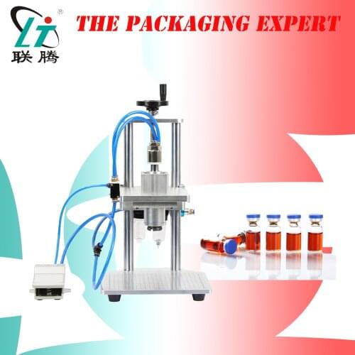 Pneumatic Oral Penicillin Antibiotic Injectable Bottle Capper Aluminum Plastic Glass Vial Crimper Capping Machine Free Shipping