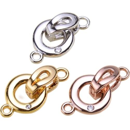 Jewelry Making DIY Golden/Silvery Connector Clasps Findings Women Fashion Beads Pearls Bracelets Metal Clasps Accessories YLPJ