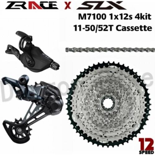 Shimano SLX M7100, SL-M7100-Right Shifter + RD-M7100-SGS + Sunshine Cassette + KMC Chains - 1x12-speed, 4kit Groupset