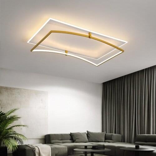 LED Living Room Ceiling Lamp Atmospheric Creative Nordic Light Luxury Modern Minimalist Bedroom Lamp 2021 New Hotel Room Lamp