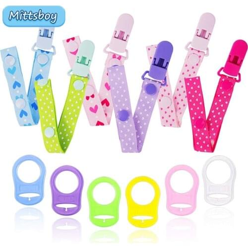 New Adjust Baby Pacifier Clip Chain Ribbon Dummy Holder Soother Pacifier Clips Leash Strap Nipple Holder for Infant Feeding Gift