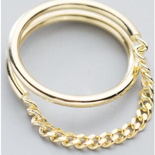 925 Sterling Silver Korean Simple Fashion Spiral Chain Rings for Women Female Temperament Multi-layer Creative Hand Jewelry 2020